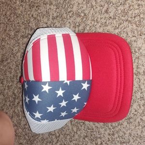 Wemco Men's Americana Trucker Hat - One size, Blue/Red/White